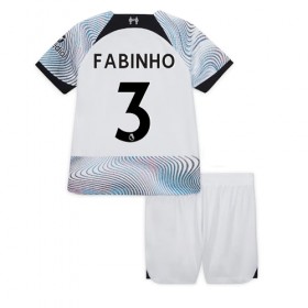 Baby Fußballbekleidung Liverpool Fabinho #3 Auswärtstrikot 2022-23 Kurzarm (+ kurze hosen)